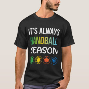 Grappig seizoen handbal t-shirt