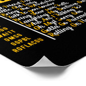 Grappig Senior Citizen&#; s Sms-code Gra Poster (Hoek)
