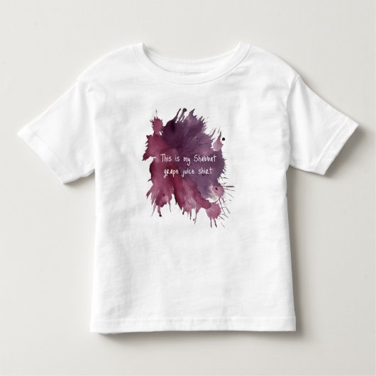 Grappig Shabbat Druivensap T-shirt (Voorkant)