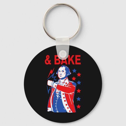Grappig shake en bakken 4 juli paar matchen met ee sleutelhanger (Voorkant)