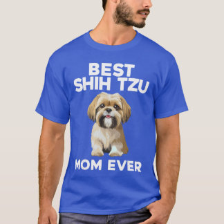 Grappig Shihzu-moederdesign voor vrouwen en meisje T-shirt