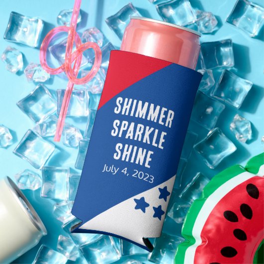 Grappig "Shimmer Sparkle Shine" 4 juli Amerikaans (Insitu Zomer)