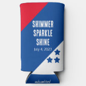 Grappig "Shimmer Sparkle Shine" 4 juli Amerikaans (Voorkant)