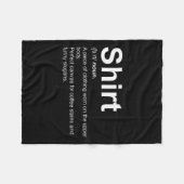 Grappig Shirt Definitie Eigenzinnig Definitie Ontw Fleece Deken (Voorkant (Horizontaal))