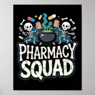 Grappig Shirt Pillen Apotheek Apotheker Squad Hall Poster