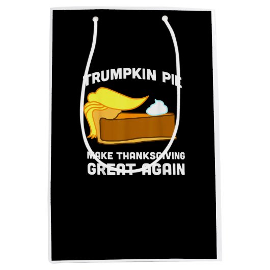 Grappig Shirt Trumpkin Pie Maak Thanksgiving Groot Medium Cadeauzakje (Voorkant)
