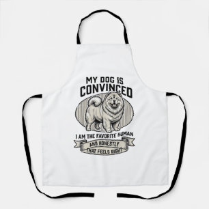 Grappig shirt voor hondenliefhebbers met vintage g schort