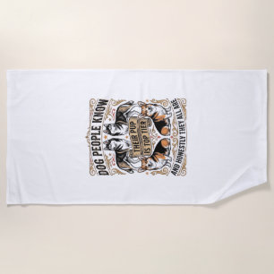 Grappig shirt voor hondenliefhebbers met vintage p strandlaken