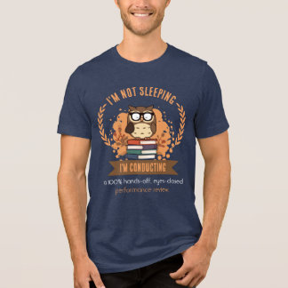 Grappig shirt voor managers - Uil prestatiebeoorde