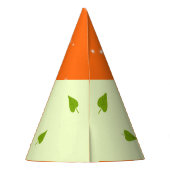 Grappig sinaasappel feesthoedjes (Achterkant)