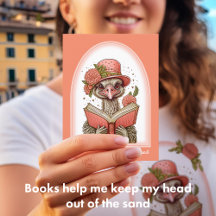 Grappig Sinaasappel vogelillustratie struisvogel B