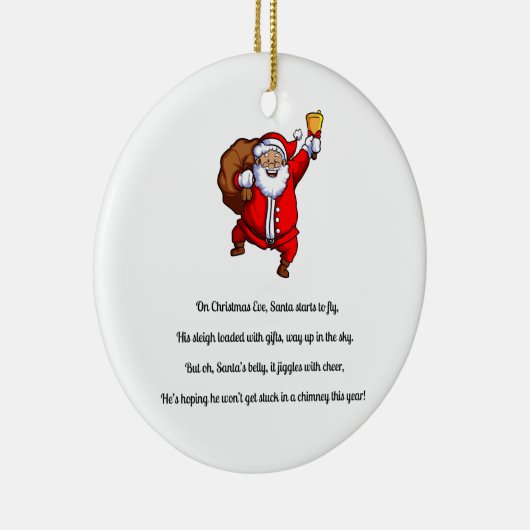 Grappig Sinterklaasgedicht Keramisch Ornament (Rechts)