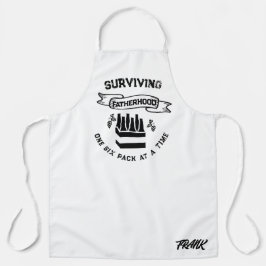 Grappig Six Pack Beer Lovers Gift, Vaderschap Humo Schort