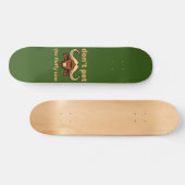 grappig skateboard "FLUFFY KOE" (Horizontaal)
