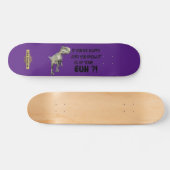 grappig skateboard "HAPPY DINOSAUR" (Horizontaal)
