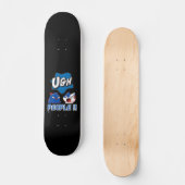 grappig skateboard "UGH PEOPLE!!" (Voorkant)