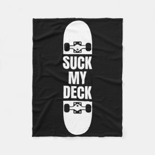 Grappig Skateboarddek Skateboarden Skater Voor Man Fleece Deken