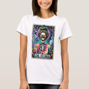 Grappig Skelet De Stoner Tarot T-shirt
