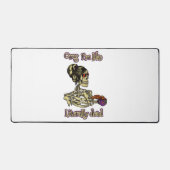 Grappig skelet Drink dat ik letterlijk Dead Coffee Bureaumat (Voorkant)