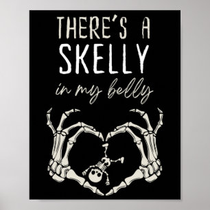 Grappig skelet er is een skelet in mijn buik zwang poster