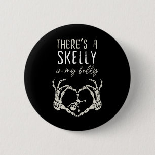 Grappig skelet er is een skelet in mijn buik zwang ronde button 5,7 cm