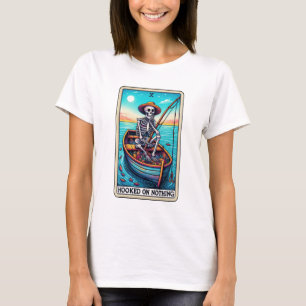Grappig skelet Gevist Verslaafd aan Niets Tarot T-shirt