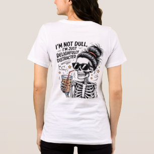 Grappig Skelet Koffieliefhebber – Verrukkelijk Tri-Blend Shirt