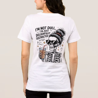 Grappig Skelet Koffieliefhebber – Verrukkelijk Tri-Blend Shirt