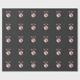 Grappig Skelet Koppel Verliefd Cadeaupapier