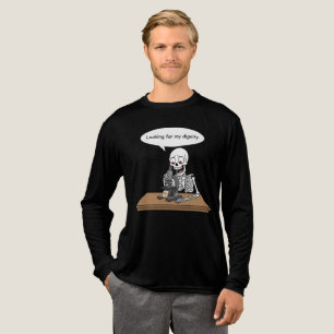 Grappig Skelet Op Zoek Naar Waardigheid Tri-Blend Shirt