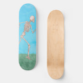 Grappig Skelet Rent Skateboard (Voorkant)