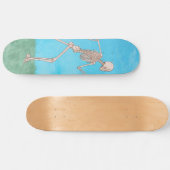 Grappig Skelet Rent Skateboard (Horizontaal)
