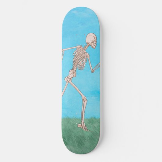 Grappig Skelet Rent Skateboard (Voorkant)