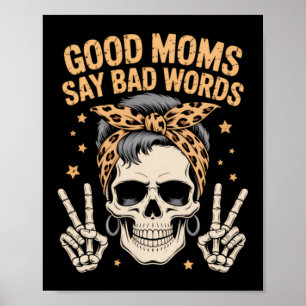 Grappig Skelet Rommelige Knot Moeder Poster