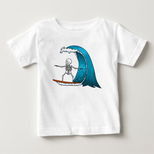 Grappig skelet surfen (Voorkant)