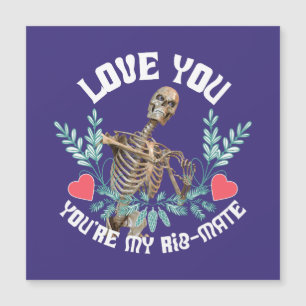 Grappig Skelet Valentijnsdag Rib Genoot Goth Humor