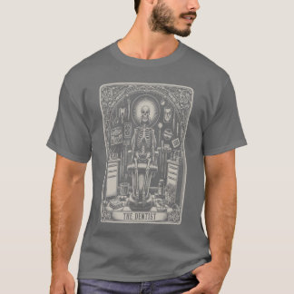 Grappig skelet yoga tandarts mondhygiënist tandart t-shirt