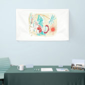 Grappig Skelet Zomer Spandoek (Beurs)