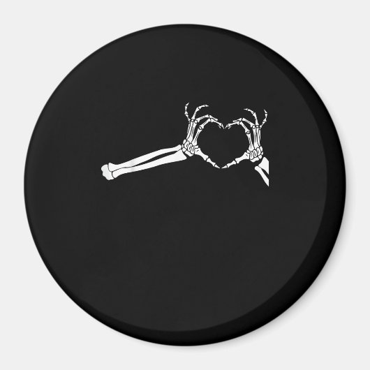 Grappig Skeleton Heart Hands. Halloween Costume Sk Magneet (Voorkant)