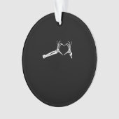 Grappig Skeleton Heart Hands. Halloween Costume Sk Ornament (voorkant)