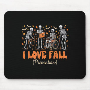 Grappig Skeleton Ik hou van Herfst Prevention Herf Muismat