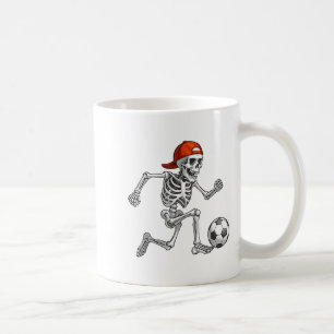 Grappig Skeleton Soccer Mannen Boys Kinder Hallowe Koffiemok