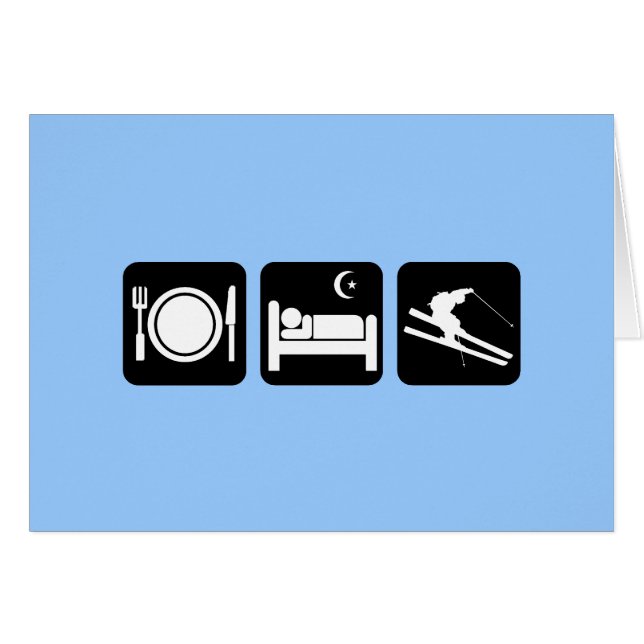 grappig skiën (Voorkant Horizontaal)