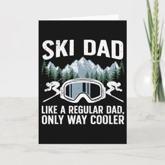 Grappig Skithema Voor Vader Mannen Bergsker Skilop Kaart