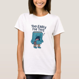 Grappig Slaperig Boek Terug naar School T-Shirt