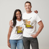Grappig Slaperig Man Napping met Sandwich T-shirt (Unisex)