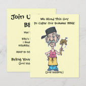 grappig slecht kamp kok zomer BBQ Kaart (Voorkant / Achterkant)