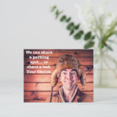 Grappig slecht parkeerbiljet briefkaart (Staand voorkant)