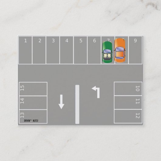 Grappig slecht parkeerbiljet visitekaartje (Voorkant)