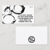 Grappig slecht parkeerbiljet visitekaartje (Voorkant / Achterkant)